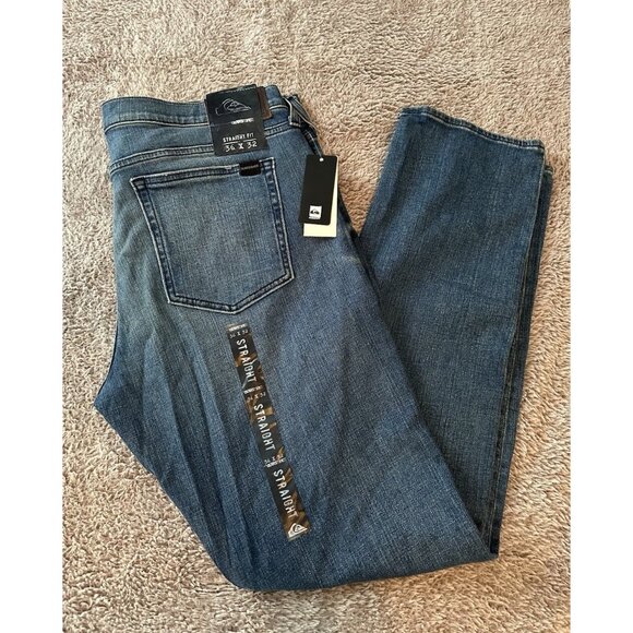 Quiksilver Men’s Jeans Revolver Straight Fit Size 36x32 New - Picture 13 of 14